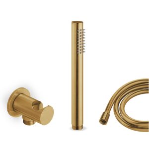 Eurorama CE10131 Light Brushed Gold - Επίτοιχη παροχή με τηλεφωνο και PVC σπιραλ