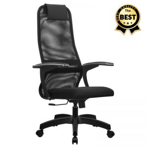 GP008-0007 - Καρέκλα γραφείου Sheriff Megapap με ύφασμα Mesh χρώμα μαύρο 66
