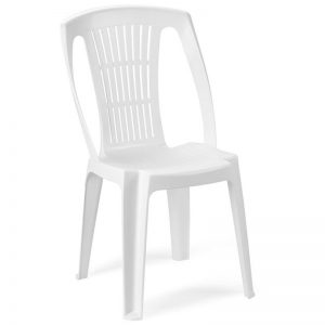STE120BI - Καρέκλα Stella από πολυπροπυλένιο σε χρώμα λευκό 46x53x86εκ.