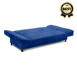7 - Kαναπές - κρεβάτι Tiko Plus Megapap τριθέσιος με αποθηκευτικό χώρο και ύφασμα σε μπλε 200x90x96εκ.