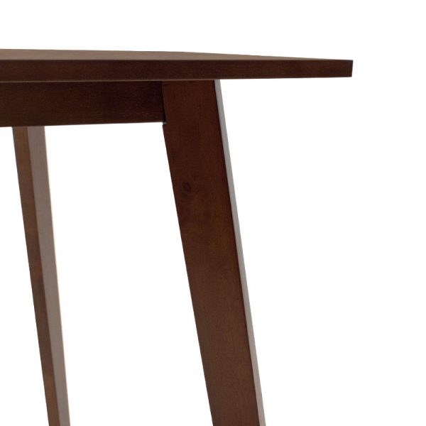 Τραπέζι Benson pakoworld MDF με καπλαμά  χρώμα καρυδί 80x80x75εκ