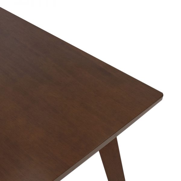 Τραπέζι Benson pakoworld MDF με καπλαμά  χρώμα καρυδί 120x75x75εκ