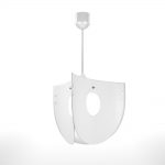 Φωτιστικό Κρεμαστό Chios Μονόφωτο Λευκό (PP+PVC) Ε27 58*58*80cm