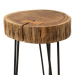 Βοηθητικό τραπέζι σαλονιού Tripp pakoworld μασίφ ξύλο 6
