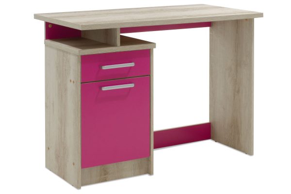 Γραφείο παιδικό Looney pakoworld χρώμα castillo-ροζ 100x55x75εκ