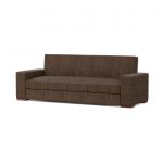 Καναπές Κρεβάτι Chios Τριθέσιος Καφέ 218x81x80cm