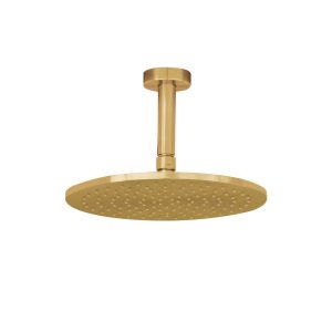 La Torre Elle N50025+N11000 Gold Brushed PVD – Κεφαλή Ντους με Βραχίονα