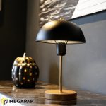 2 - Φωτιστικό επιτραπέζιο Stuart Megapap μέταλλο/Mdf/πλαστικό χρώμα χρυσό/μαύρο 23x12x38εκ.