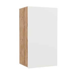 Επιτοίχιο ντουλάπι κουζίνας Soft Λευκό με βελανιδιά Διαστάσεις 40x30