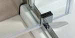 Axis Pivot Chrome Clean Glass - Ανοιγομενη Καμπίνα Από Τοίχο Σε Τοίχο