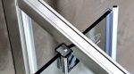 Axis Twin Pivot Chrome Clean Glass - Ανοιγομενη Καμπίνα Από Τοίχο Σε Τοίχο