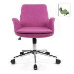 2 - Καρέκλα εργασίας Maxim Up Megapap υφασμάτινη σε ροζ 65x60x90εκ.