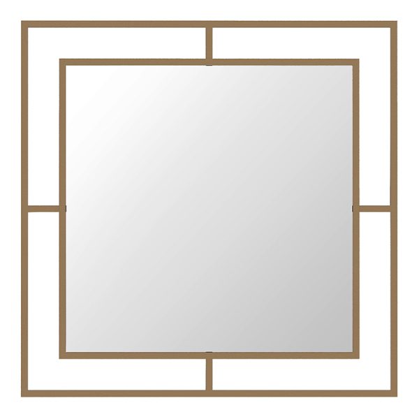 2 - Καθρέφτης τοίχου Callista Megapap χρώμα χρυσό 58