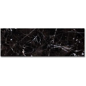 Carrara Negro Brillo 20x60 - Πλακάκι Μπάνιου Κουζίνας | Youbath.GR