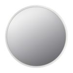 1 - Καθρέπτης τοίχου Glob Μegapap από μελαμίνη χρώμα λευκό 59x2x59εκ.