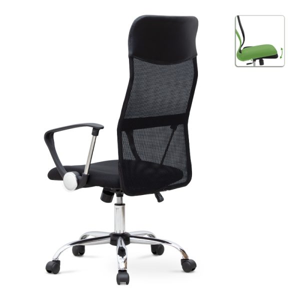 1 - Καρέκλα γραφείου Marco Megapap με ύφασμα Mesh χρώμα μαύρο 62x59x110/120εκ.