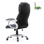 1 - Καρέκλα γραφείου διευθυντική Luca Megapap από τεχνόδερμα χρώμα μαύρο 65x60x118/128εκ.
