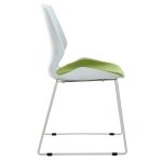 Καρέκλα γραφείου επισκέπτη Genuine pakoworld PP λευκό-πράσινο