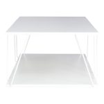 Τραπέζι σαλονιού Tars pakoworld γκρι-λευκό 120x50x30εκ