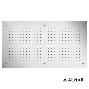 Almar Rectangular Temptation E044088 Chrome - Κεφαλή Οροφής Εντοιχισμού Youbath.gr