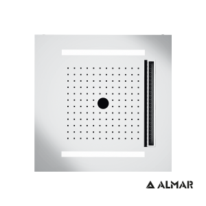 Almar Temotion E044259 Wire & Twist Chrome - Κεφαλή Οροφής Εντοιχισμού Youbath.gr