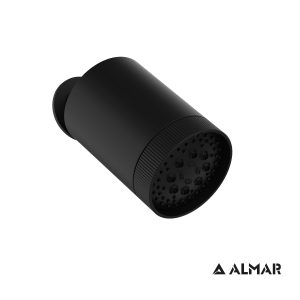 Almar Beam Multijet E044286 Black Matt - Επιτοιχη Κεφαλή Ντους Youbath.gr