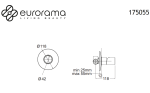 Eurorama Res Pro Black Matt 175904 – Εντοιχιζόμενη μπαταρία νιπτήρα Youbath.gr