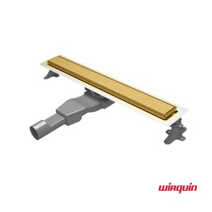 Wirquin Flat Linear 60 Gold Brushed PVD - Γραμμικό Σιφώνι Δαπέδου Youbath.gr