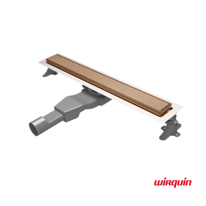 Wirquin Flat Linear 60 Rose Gold Brushed PVD - Γραμμικό Σιφώνι Δαπέδου Youbath.gr