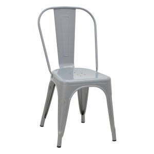 Καρέκλα Utopia pakoworld μέταλλο γκρι 44x44x85εκ