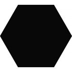 Keros Element Negro Εξάγωνο Πλακάκι Μαύρο