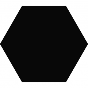 Keros Element Negro Εξάγωνο Πλακάκι Μαύρο